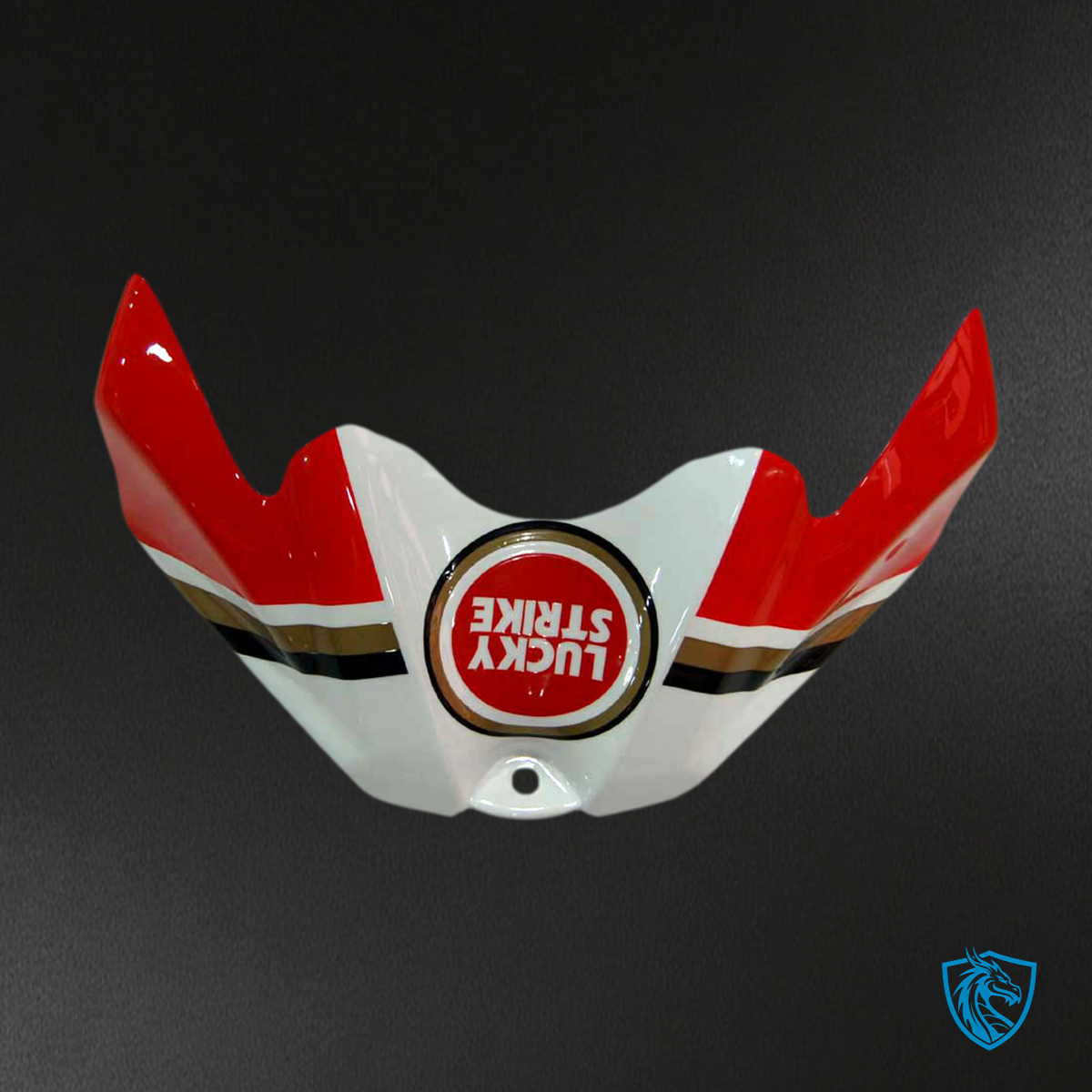 Suzuki GSXR 600-750 (2008-2010) White & Red Lucky Strike - Fairing Kit | ABS Bodywork
