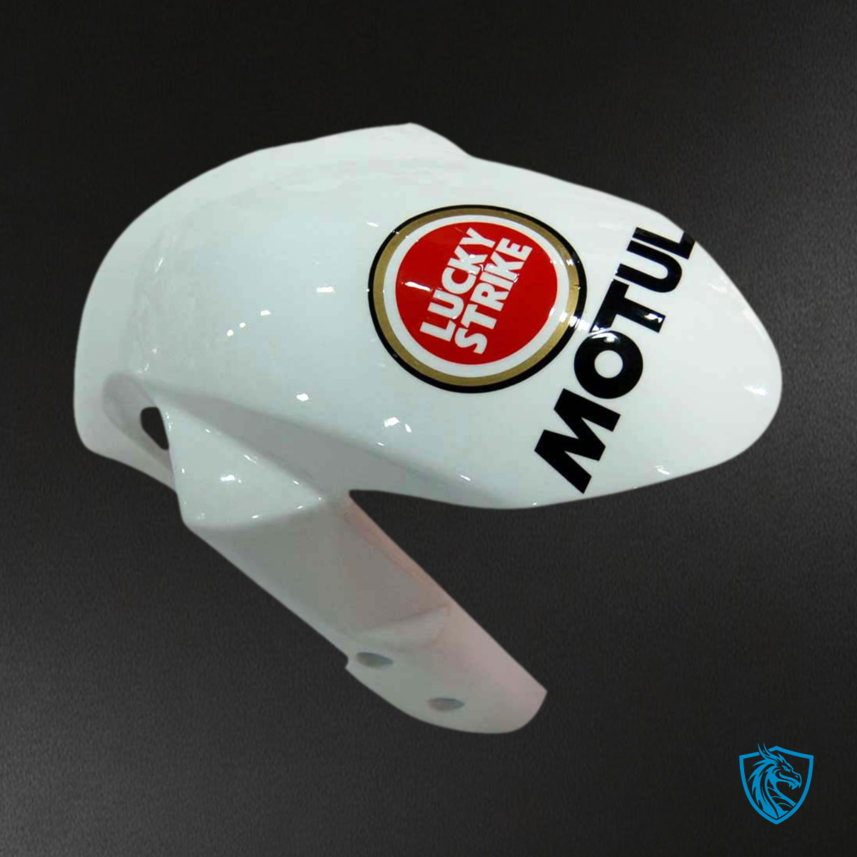 Suzuki GSXR 600-750 (2008-2010) White & Red Lucky Strike - Fairing Kit | ABS Bodywork