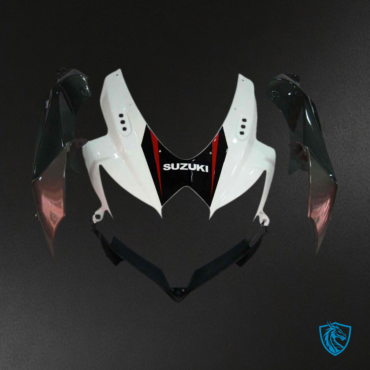 Suzuki GSXR 600-750 (2008-2010) White & Silver Generic - Fairing Kit | ABS Bodywork