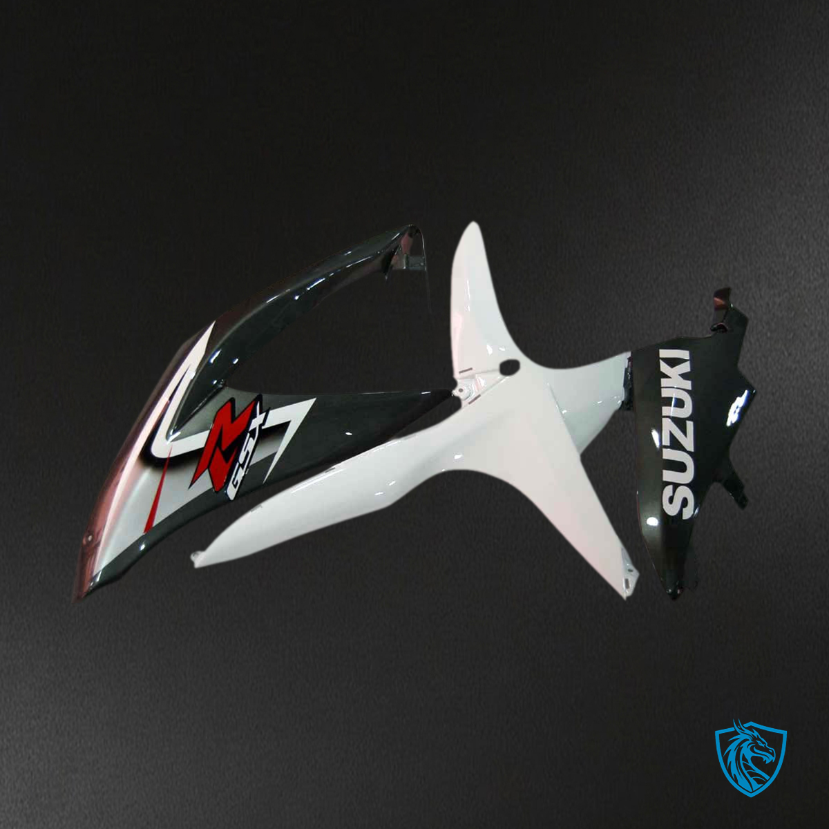 Suzuki GSXR 600-750 (2008-2010) White & Silver Generic - Fairing Kit | ABS Bodywork