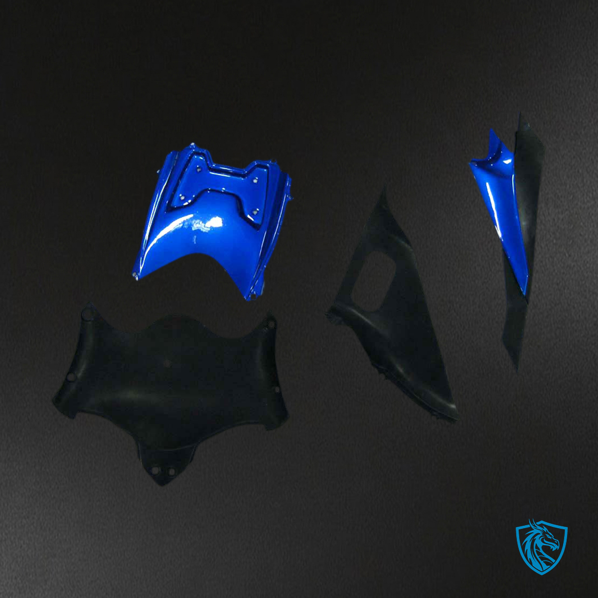 Suzuki GSXR 600-750 (2008-2010) Yellow & Blue Alstare Corona - Custom ABS Fairing Kit