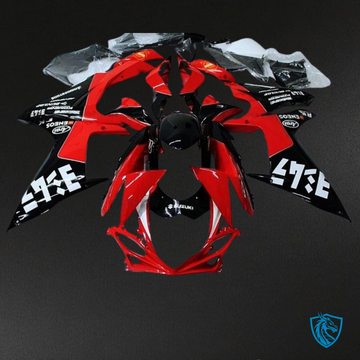 Suzuki GSXR600/750 (2011-2019) Black & Red - Custom ABS Fairing Kit
