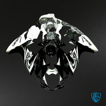 Suzuki GSXR600/750 (2011-2019) Black & White Fairing Kit - Aftermarket ABS Bodywork
