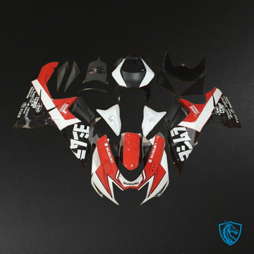 Suzuki GSXR600/750 (2011-2019) Red, Black & White - Custom ABS Fairing Kit
