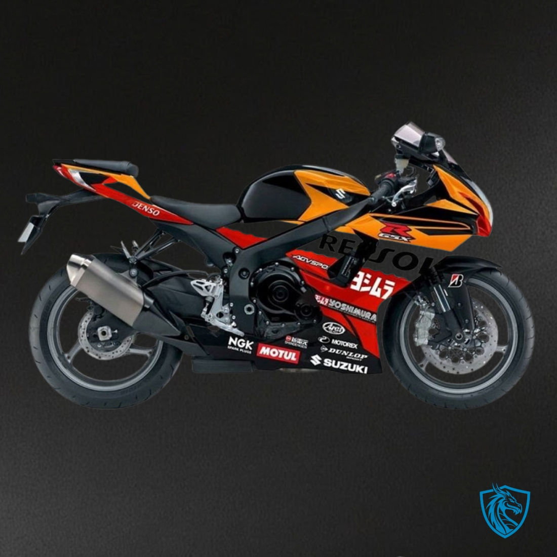 Suzuki GSXR600/750 (2011-2019) Orange Repsol Fairings Kit | ABS Bodywork