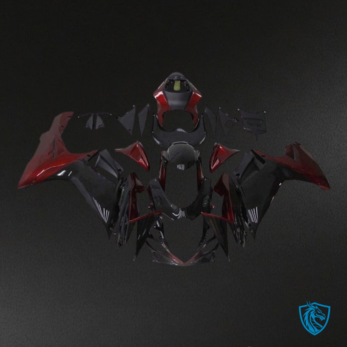 Suzuki GSXR600/750 (2011-2019) Red & Black Without Logo Fairings Kit | ABS Bodywork