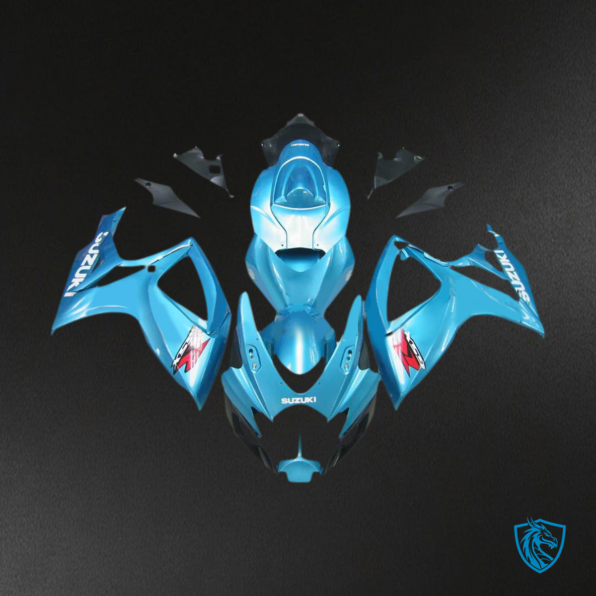 Suzuki GSXR 600-750 K6 (2006-2007) Blue & Black Injection - Custom ABS Fairing Kit