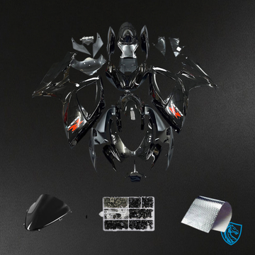 Suzuki GSXR 600-750 (2006-2007) Black & Red - Fairing Kit | ABS Bodywork