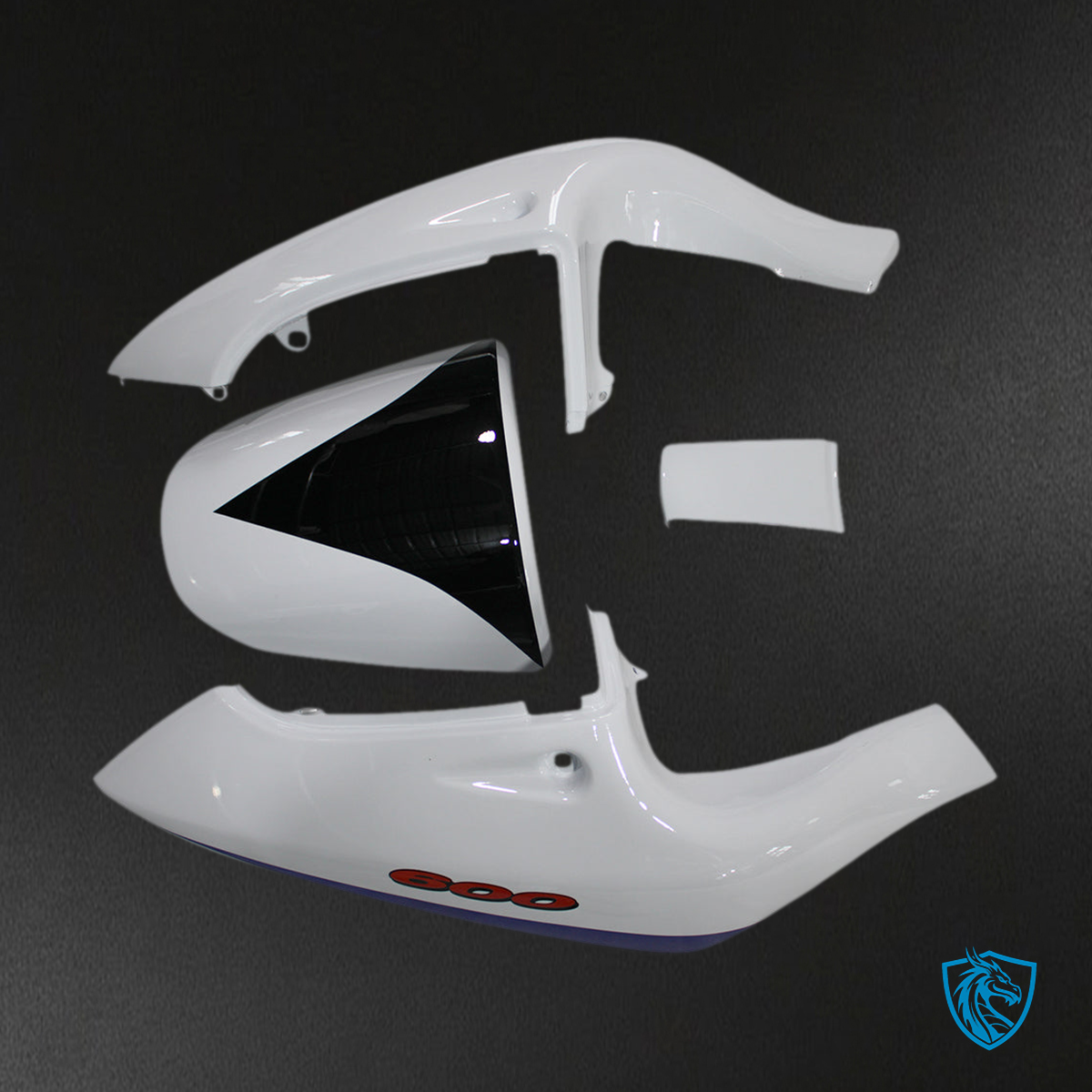 Suzuki GSXR 600 (1996-2000) Blue, White & Black - MERGEment Motorcycle Fairings Kit