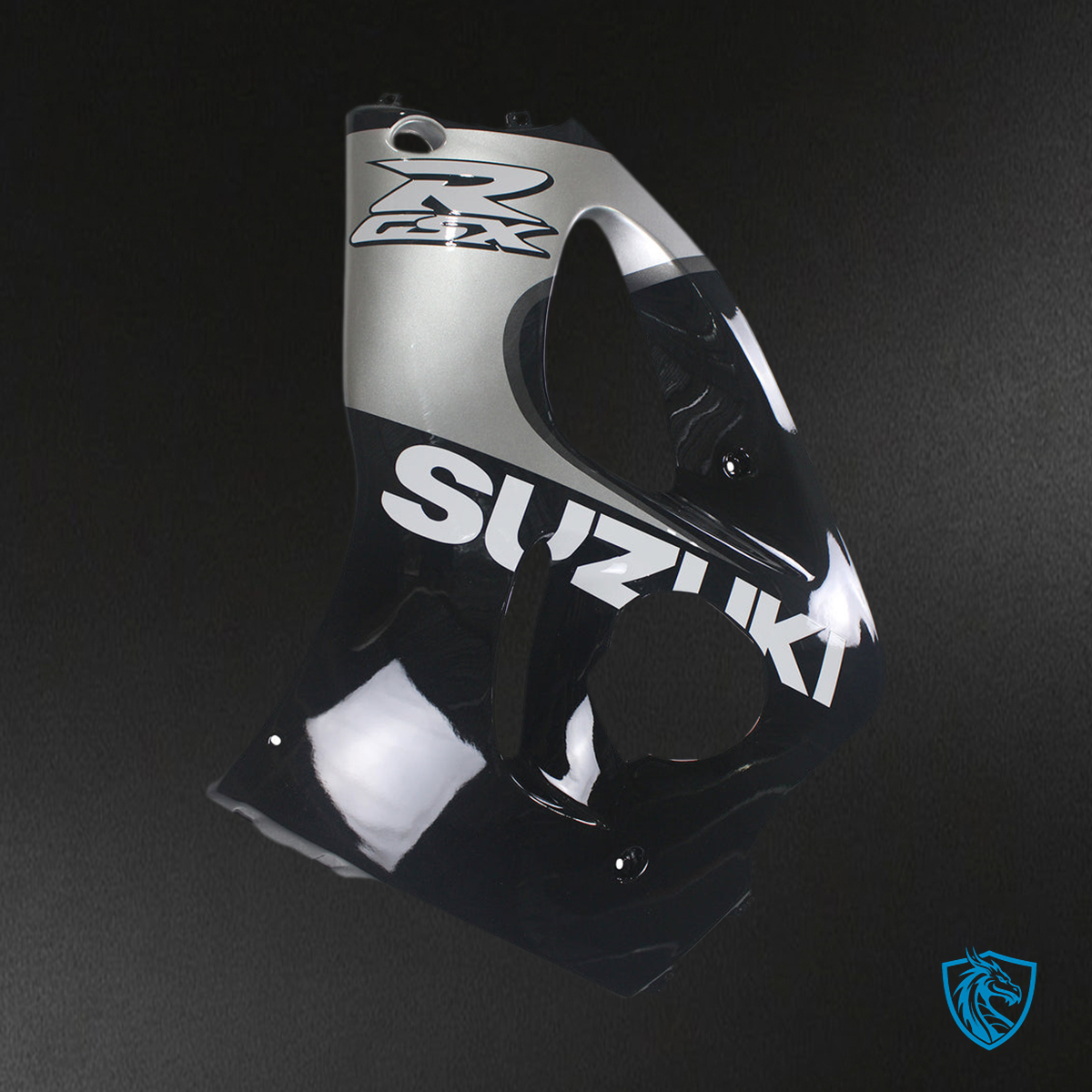 Suzuki GSXR600 (1996-2000) Gloss Black & White Fairing Kit | ABS Bodywork