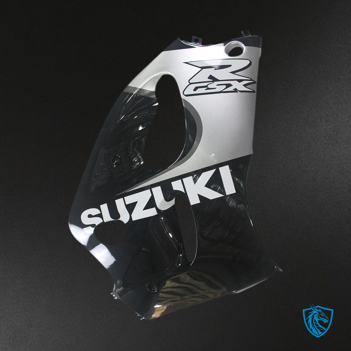 Suzuki GSXR600 (1996-2000) Gloss Black & White Fairing Kit | ABS Bodywork