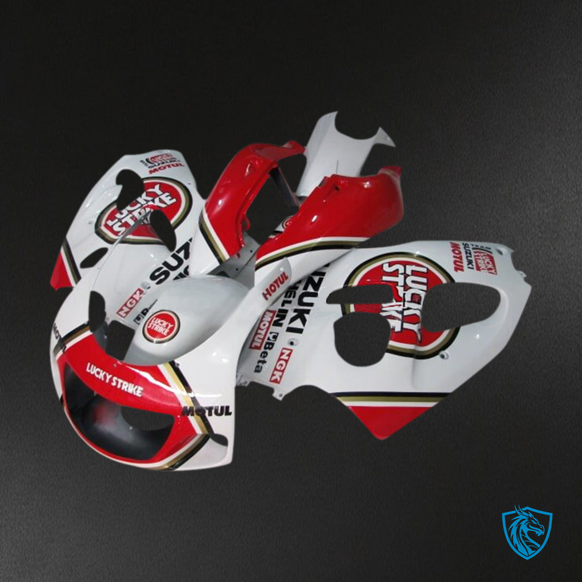 Suzuki GSXR600 (1996-2000) Red & White - Custom ABS Fairing Kit