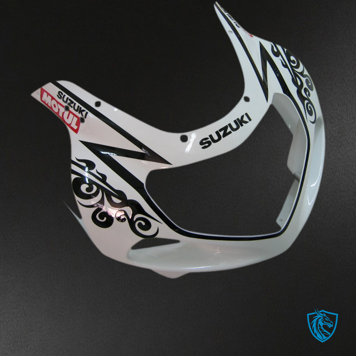 Suzuki GSXR 750 (2001-2003) White & Black Corona Fairing Kit - Aftermarket ABS Bodywork