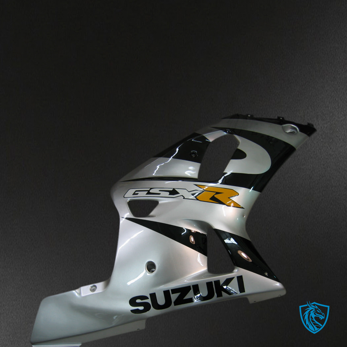 Suzuki GSXR 750 (2000-2003) Silver & Black Plastic Fairing Kit | ABS Bodywork
