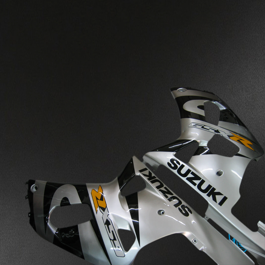 Suzuki GSXR 750 (2000-2003) Silver & Black Plastic Fairing Kit | ABS Bodywork