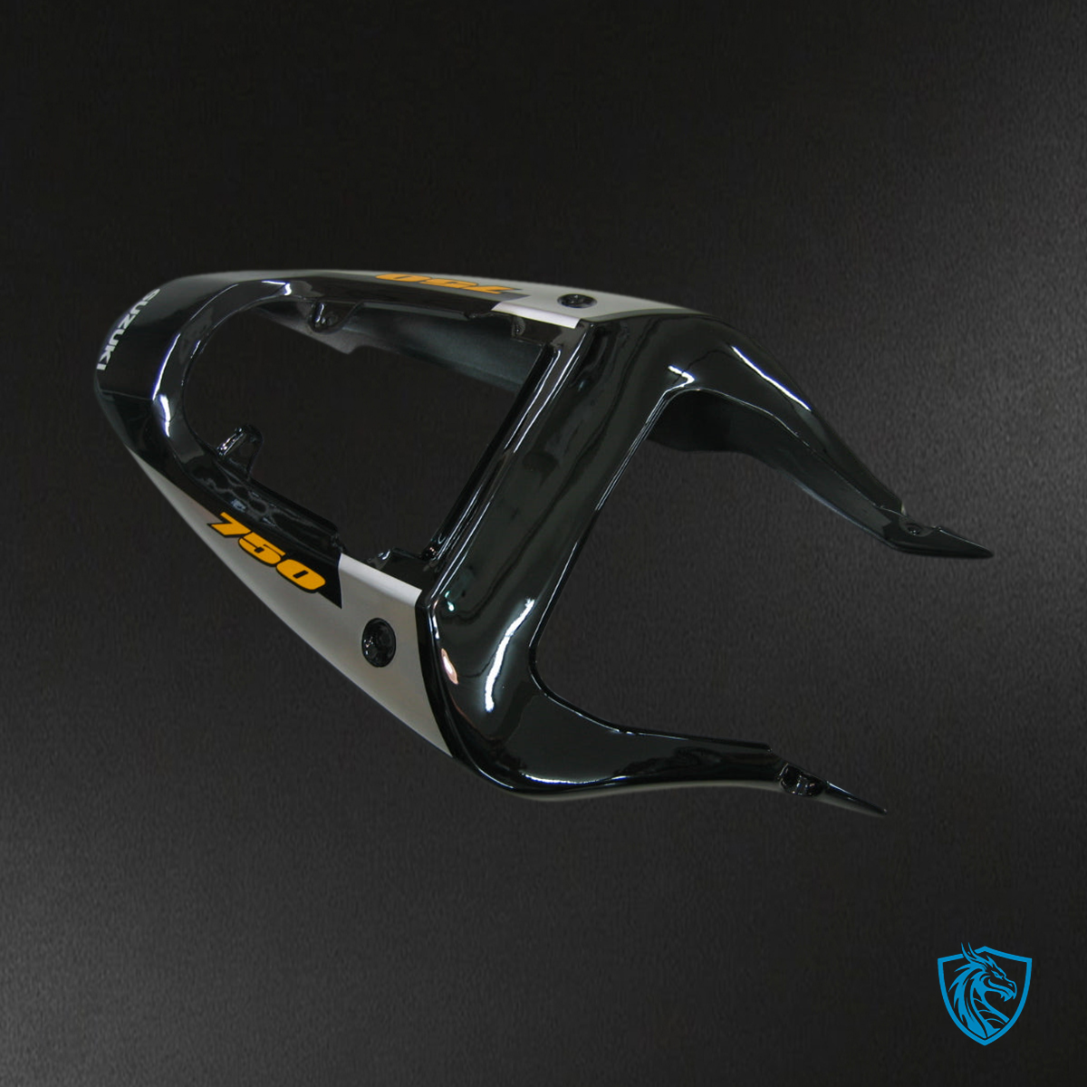 Suzuki GSXR 750 (2000-2003) Silver & Black Plastic Fairing Kit | ABS Bodywork