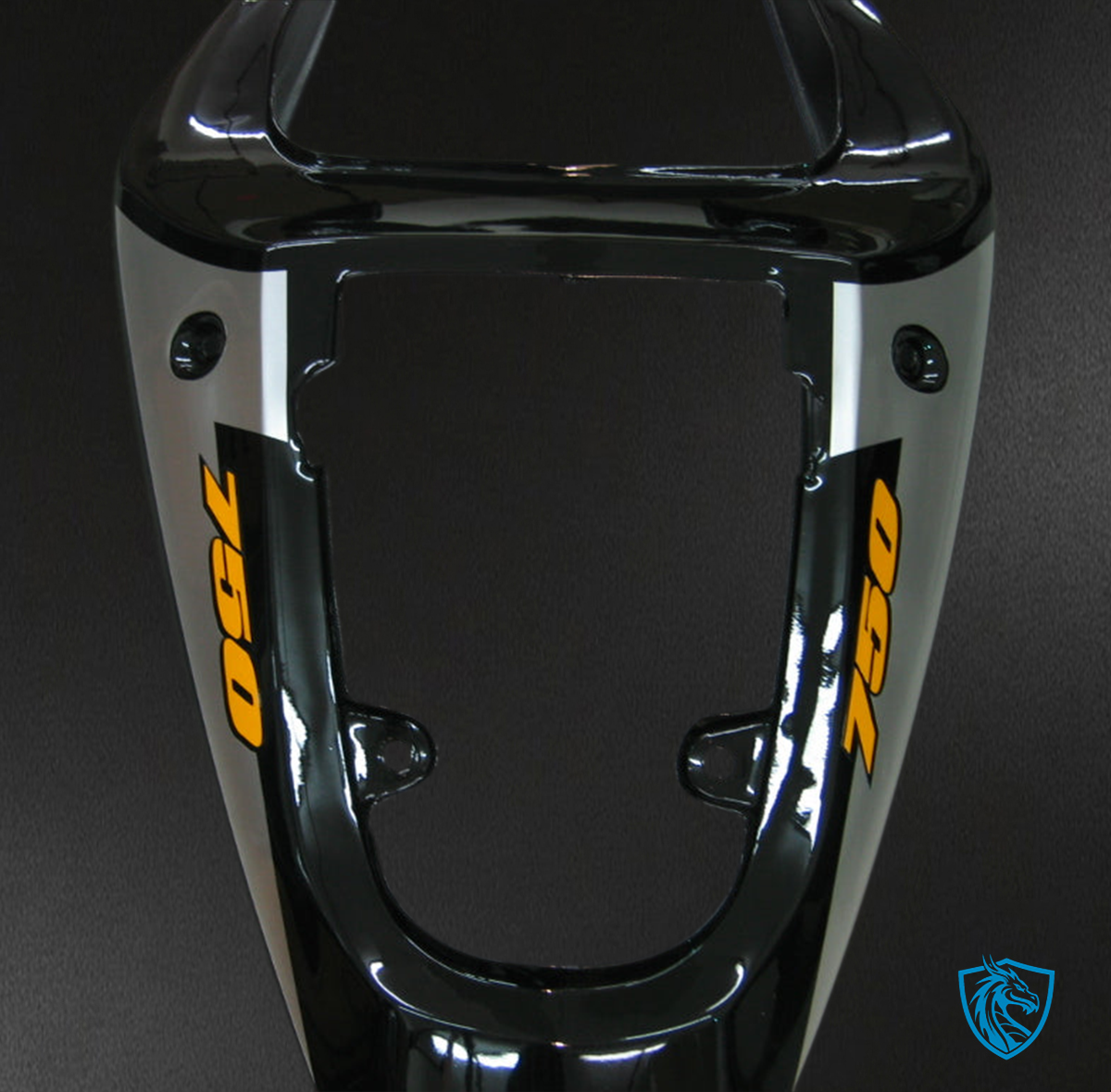Suzuki GSXR 750 (2000-2003) Silver & Black Plastic Fairing Kit | ABS Bodywork