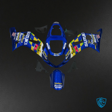Suzuki GSXR 750 (2000-2003) Gloss Blue, Yellow & White - MERGEment Motorcycle Fairings Kit