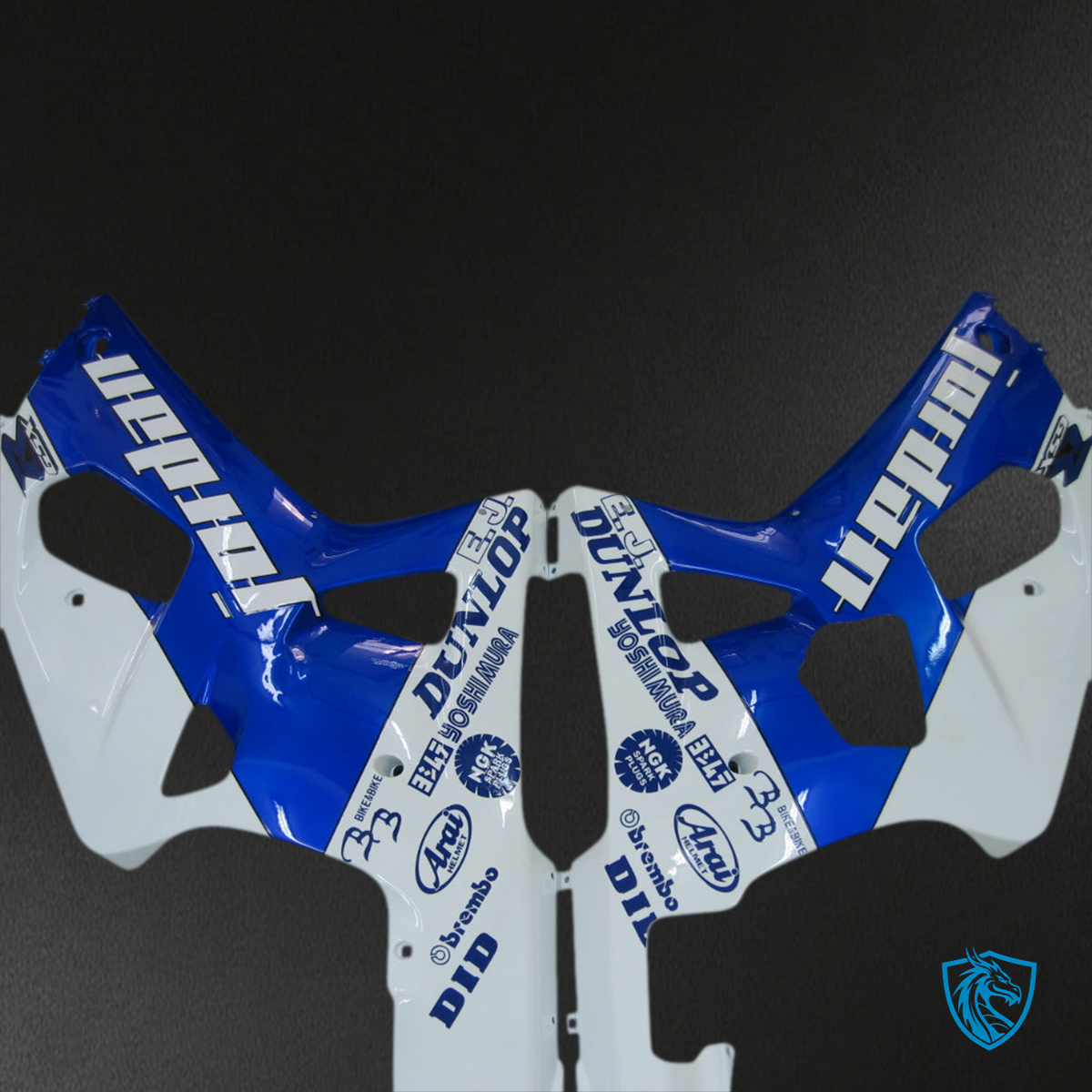 Suzuki GSXR 750 (2000-2003) Blue & White Fairing Kit | ABS Bodywork