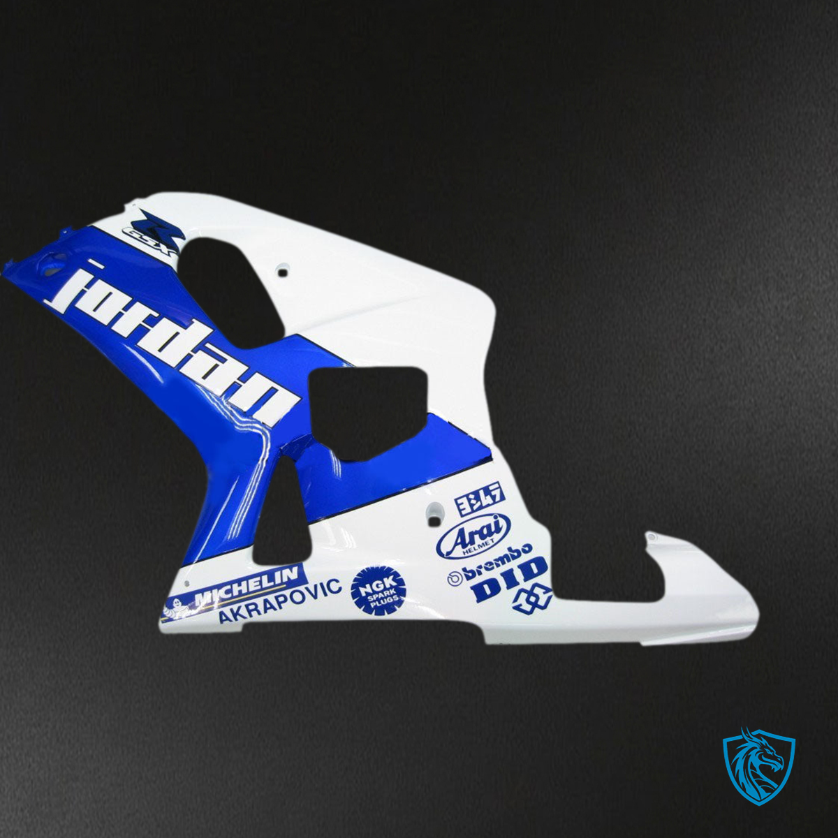 Suzuki GSXR 750 (2000-2003) Blue, White & Black - MERGEment Motorcycle Fairings Kit