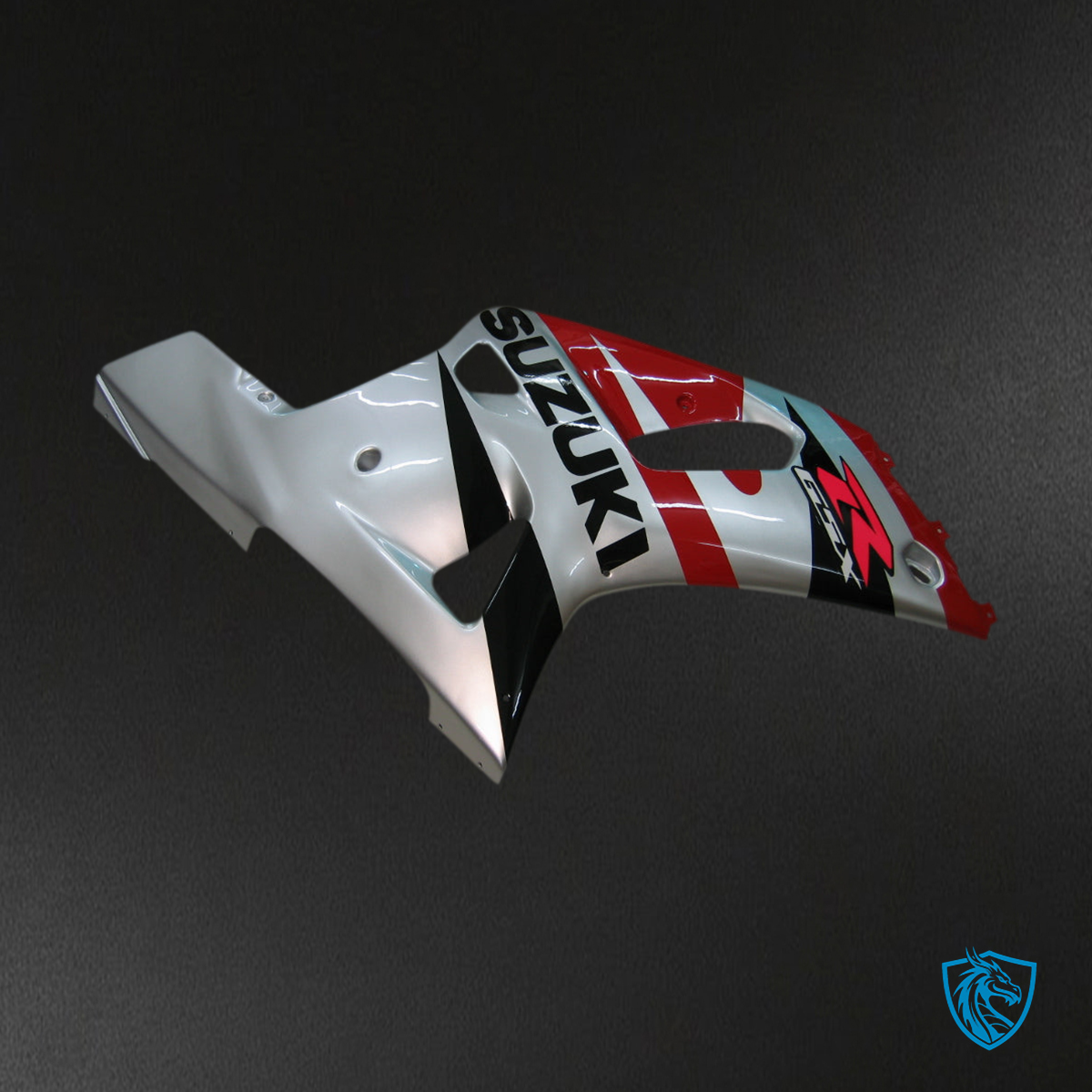 Suzuki GSXR 750 (2000-2003) Red, Silver & Black Generic - Custom ABS Fairing Kit