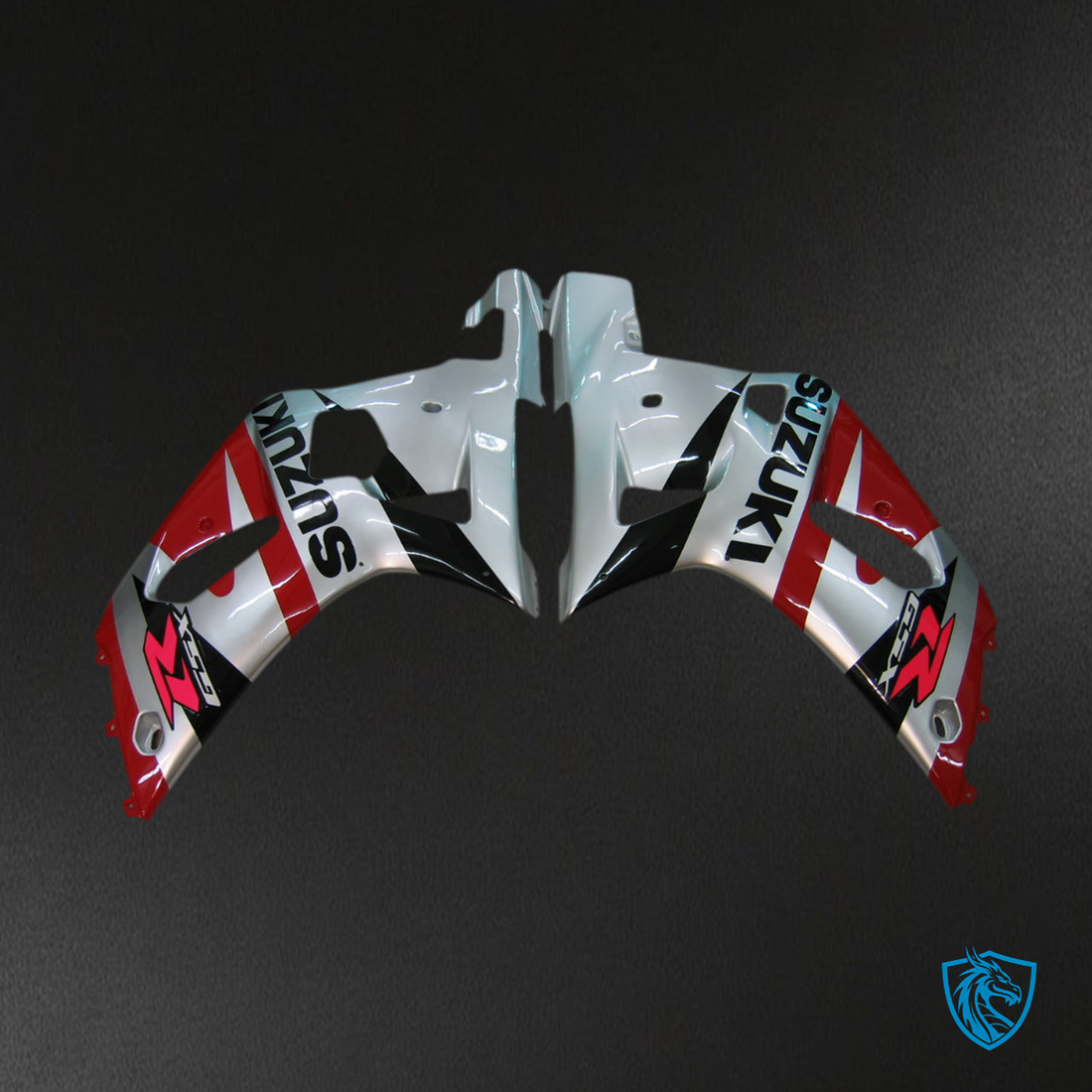 Suzuki GSXR 750 (2000-2003) Red, Silver & Black Generic - Custom ABS Fairing Kit
