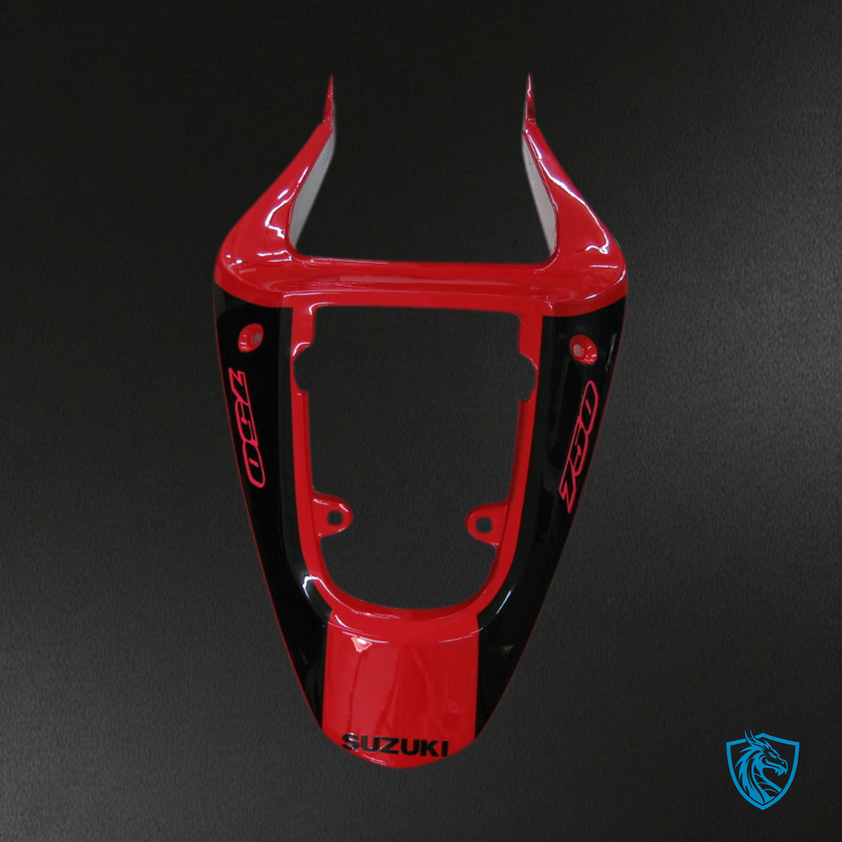 Suzuki GSXR 750 (2000-2003) Red, Silver & Black Generic - Custom ABS Fairing Kit