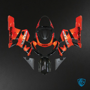 Suzuki GSXR 750 (2000-2003) Gloss Red & Black Fairing Kit - Aftermarket ABS Bodywork