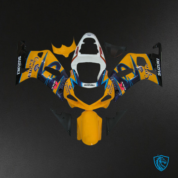 Suzuki GSXR 750 (2000-2003) Gloos Yellow & White - MERGEment Motorcycle Fairings Kit