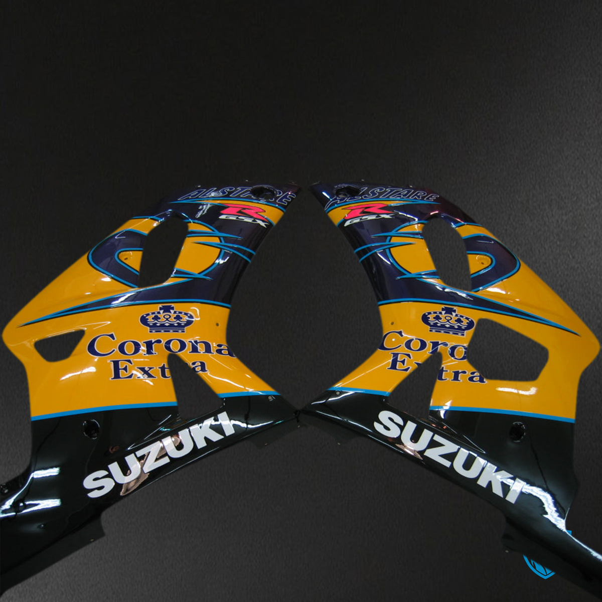 Suzuki GSXR 750 (2000-2003) Gloos Yellow & White - MERGEment Motorcycle Fairings Kit