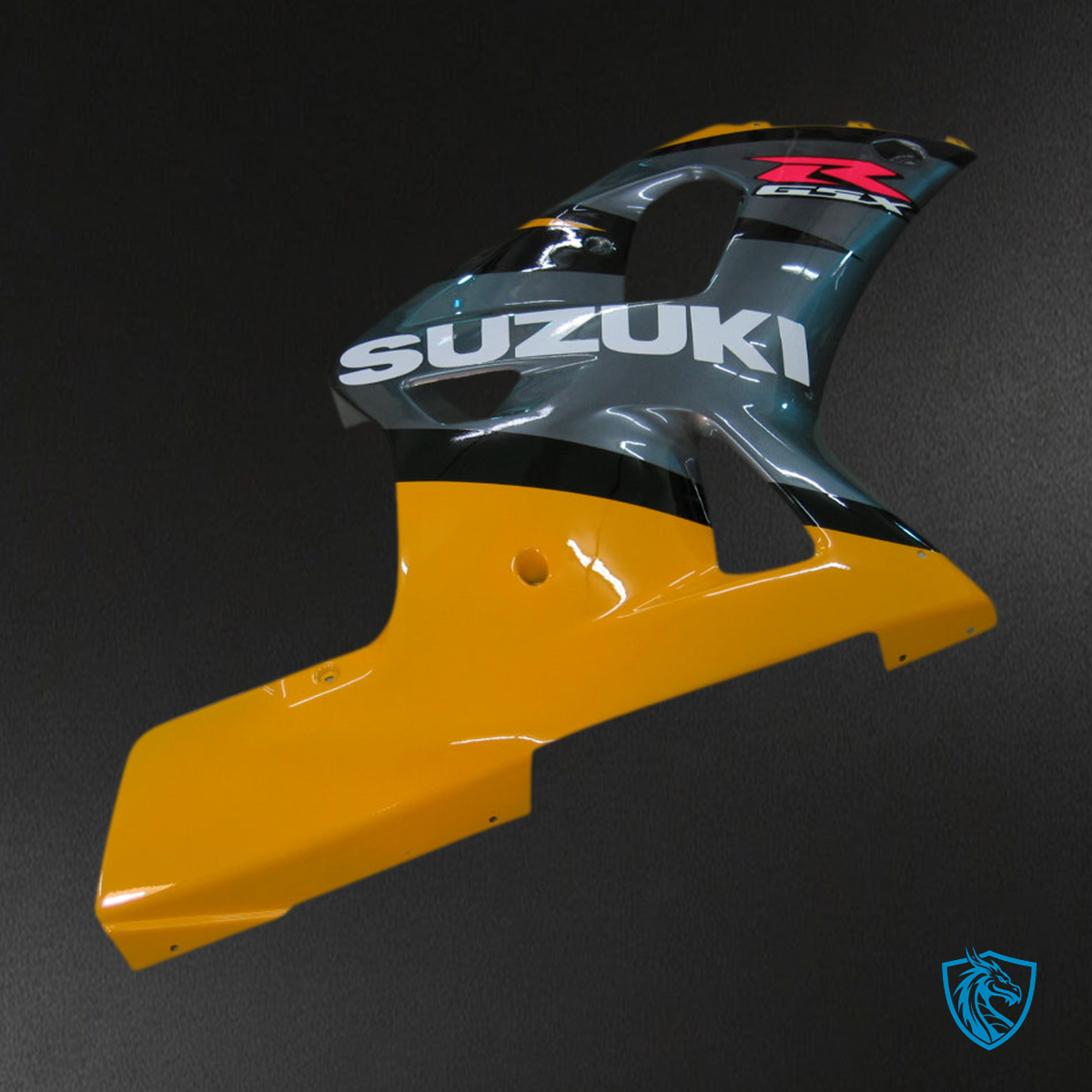 Suzuki GSXR 750 (2000-2003) Gloos Yellow & Black Fairing Kit - Aftermarket ABS Bodywork