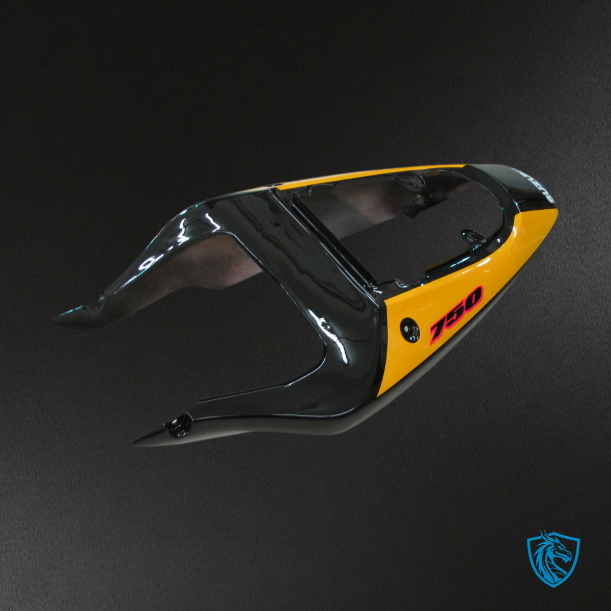 Suzuki GSXR 750 (2000-2003) Gloos Yellow & Black Fairing Kit - Aftermarket ABS Bodywork