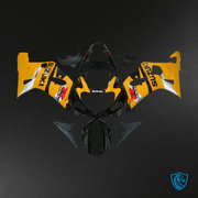 Yellow, Black & Red