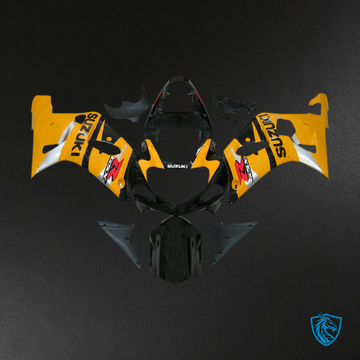 Suzuki GSXR 750 (2000-2003) Yellow, Black & Red Injection Fairing Kit | ABS Bodywork