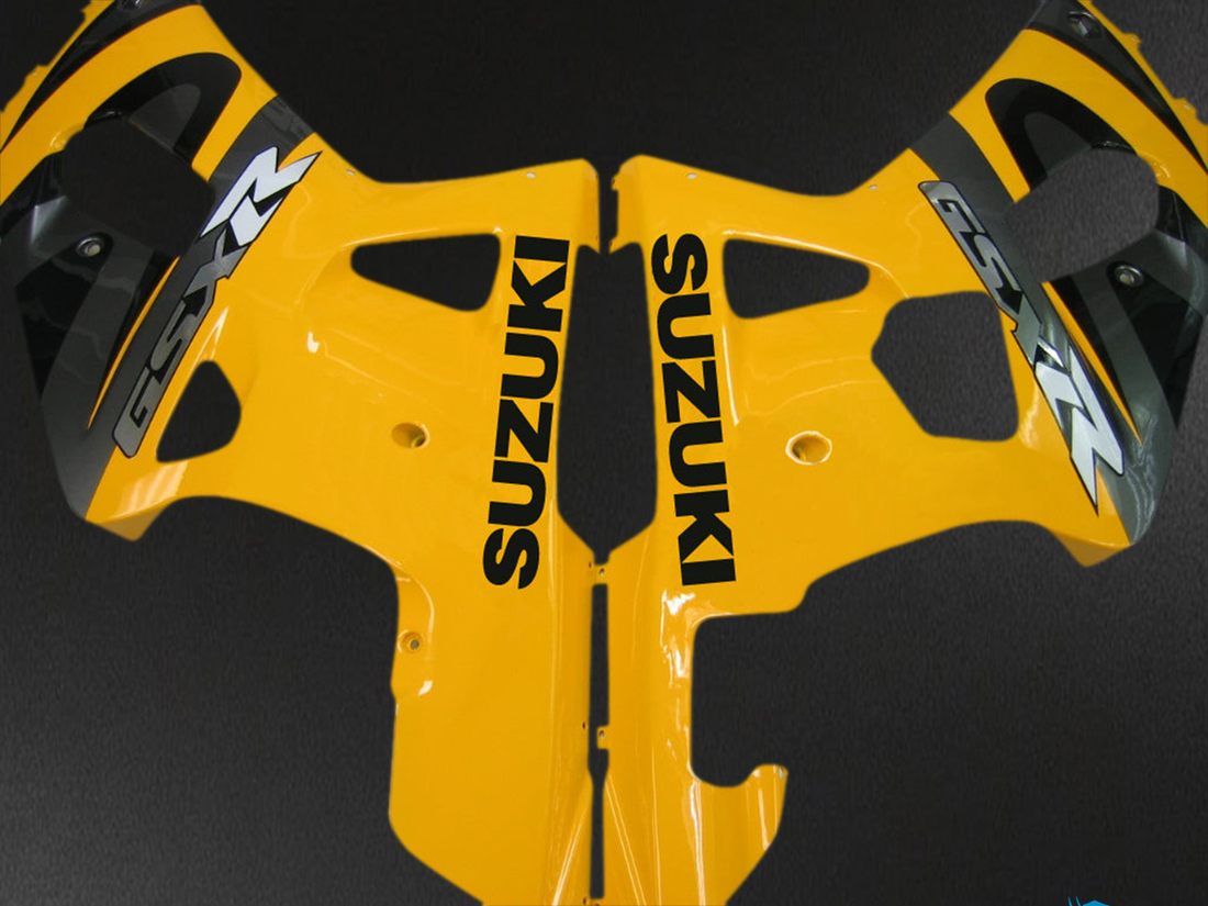 Suzuki GSXR 750 (2000-2003) Gloos Yellow, Black & White - MERGEment Motorcycle Fairings Kit