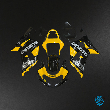 Suzuki GSXR 750 (2000-2003) Yellow & Black Fairing Kit - Aftermarket ABS Bodywork