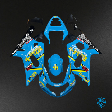 Suzuki GSXR 750 (2001-2003) Blue & Yellow Rizla Generic Fairing Kit | ABS Bodywork
