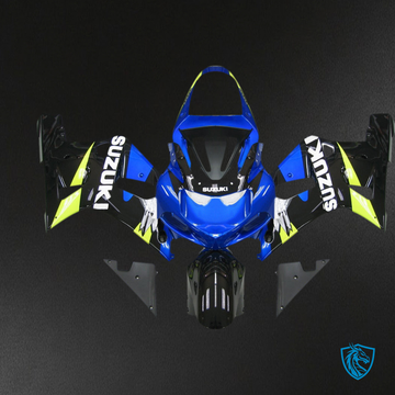 Suzuki GSXR 750 (2000-2003) Blue, Black & Green Generic Fairing Kit - Aftermarket ABS Bodywork