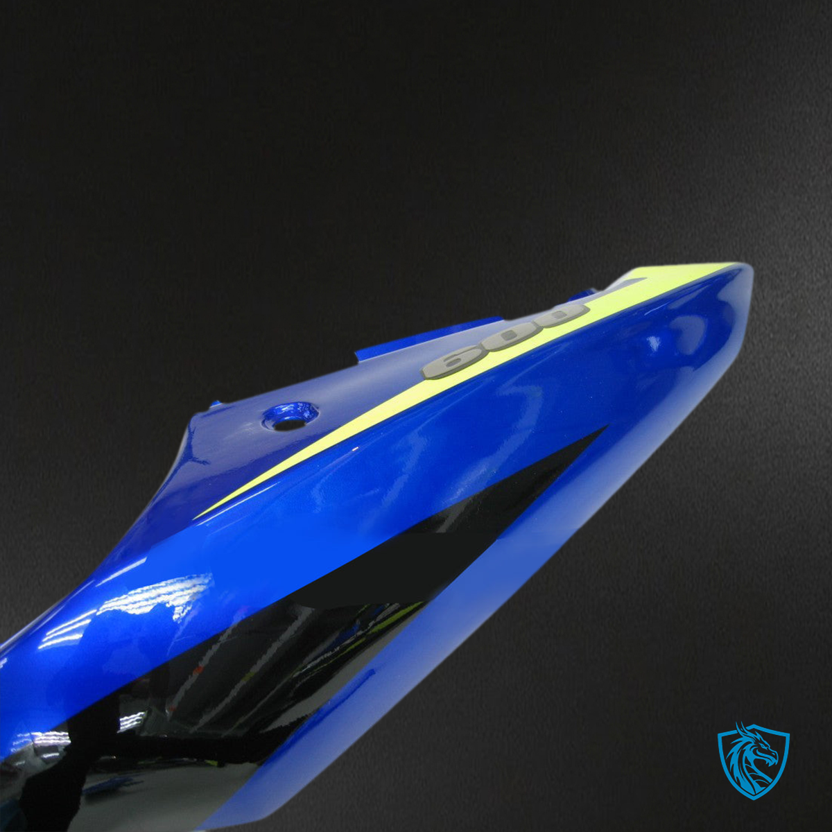 Suzuki GSXR 750 (2000-2003) Blue, Black & Green Generic Fairing Kit - Aftermarket ABS Bodywork