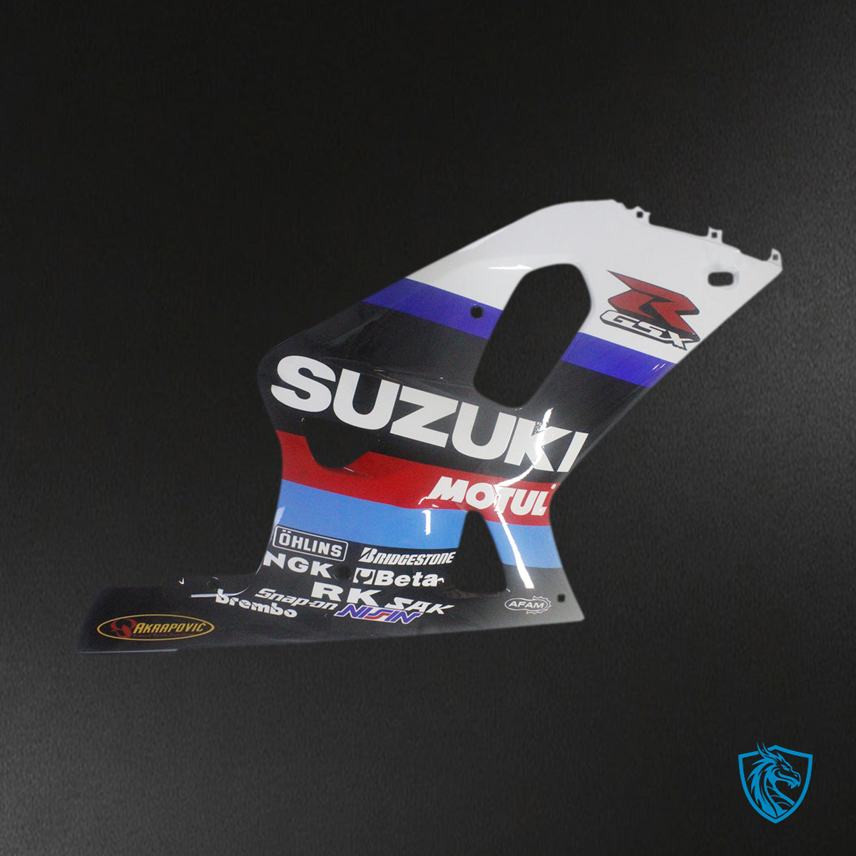 Suzuki GSXR 750 (2001-2003) White & Black Generic - MERGEment Motorcycle Fairings Kit