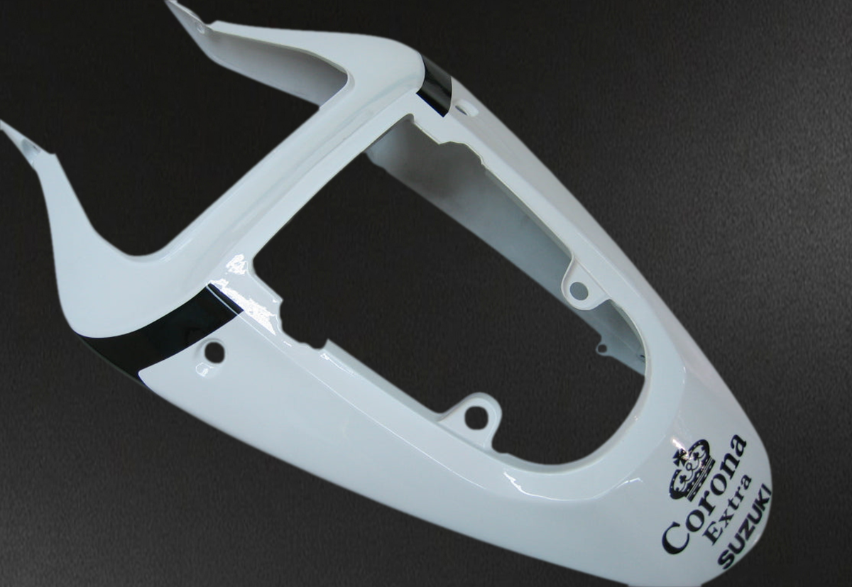 Suzuki GSXR 750 (2001-2003) White & Black Alstare Racing Generic - MERGEment Motorcycle Fairings Kit