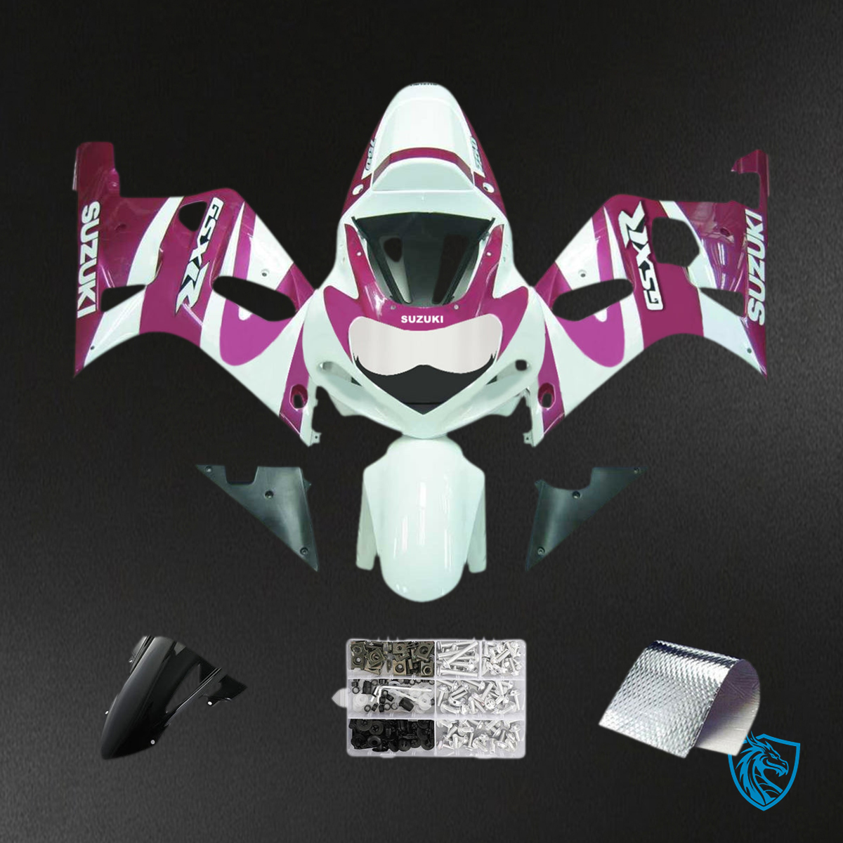 Suzuki GSXR750 (2001-2003) Purple & White Fairing Kit | ABS Bodywork