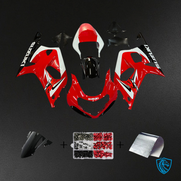 Suzuki GSXR750 (2001-2003) Gloss Red, Black & White Fairing Kit | ABS Bodywork