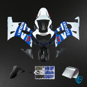 Blue, White & Gloss Black