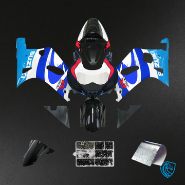 Suzuki GSXR750 (2001-2003) Blue, White & Black - MERGEment Motorcycle Fairings Kit