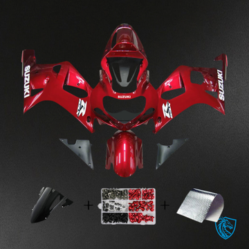Suzuki GSXR750 (2001-2003) Gloss Red & Black Fairing | ABS Bodywork