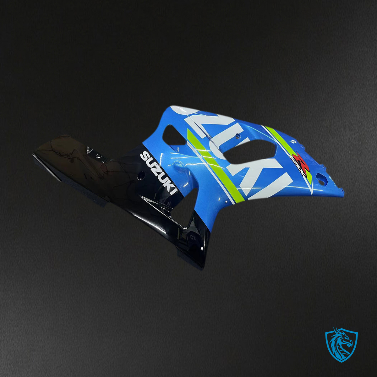 Suzuki GSXR750 (2001-2003) Gloss Blue & Black Fairing Kit - Aftermarket ABS Bodywork