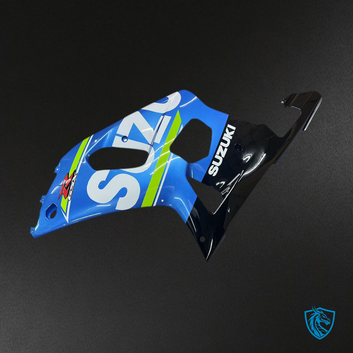 Suzuki GSXR750 (2001-2003) Gloss Blue & Black Fairing Kit - Aftermarket ABS Bodywork