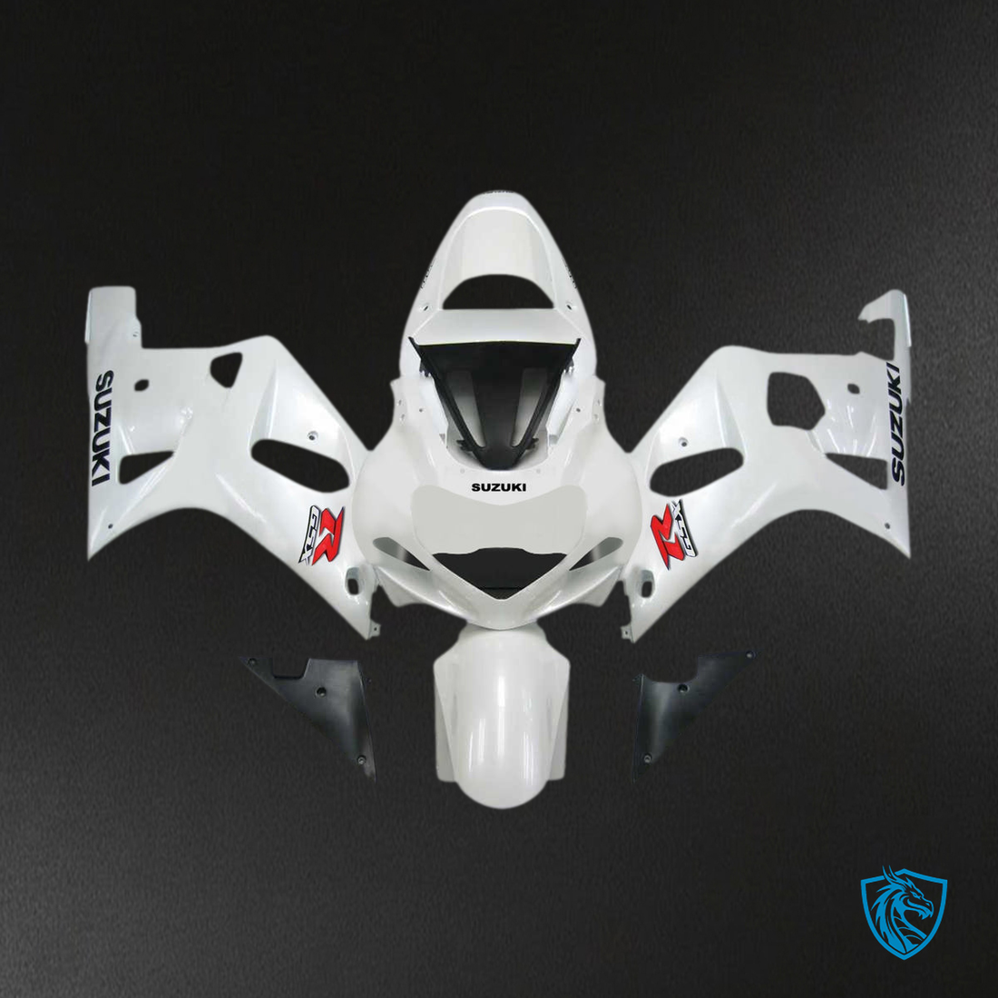Suzuki GSXR750 (2001-2003) Gloss White Fairing Kit - Aftermarket ABS Bodywork