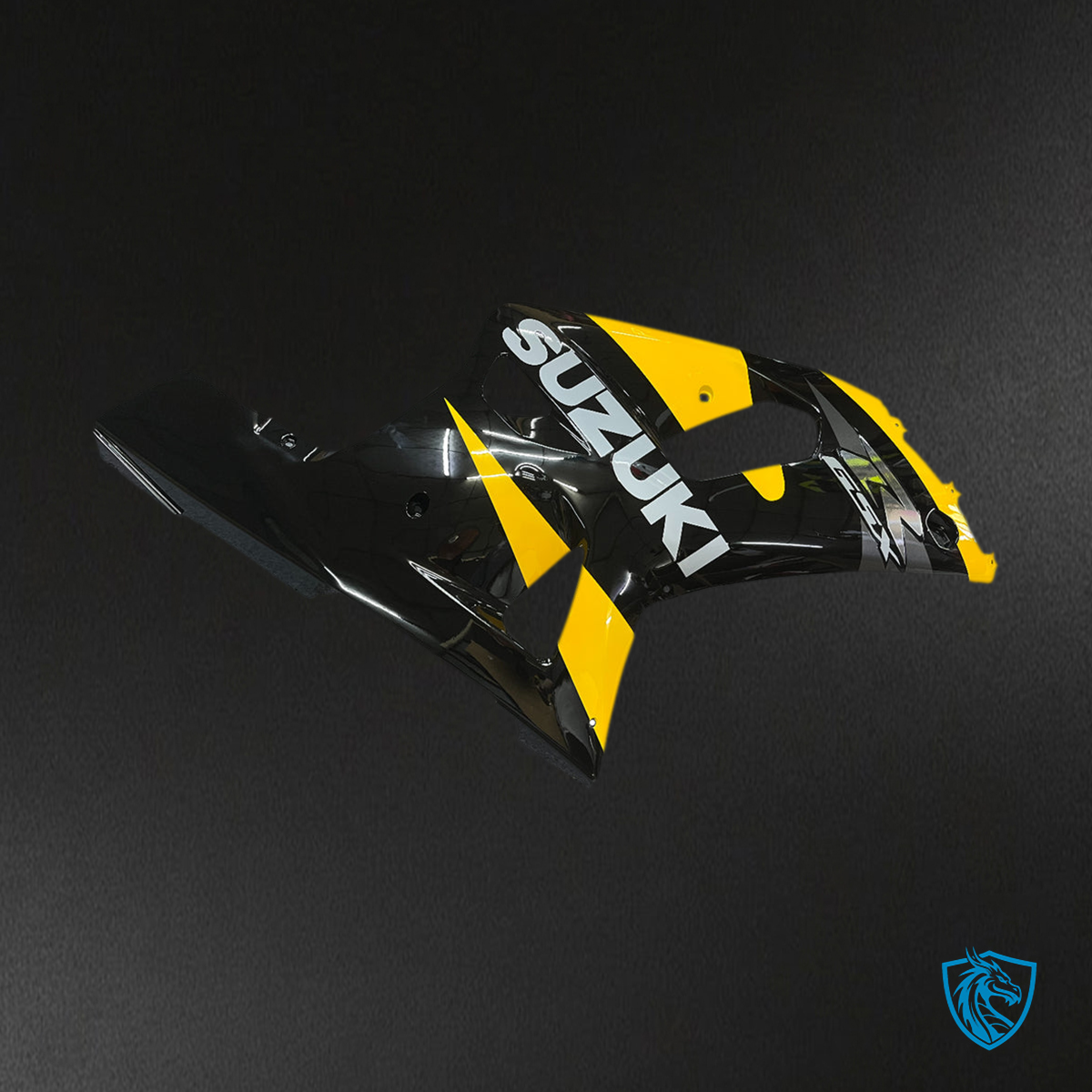 Suzuki GSXR 750 (2001-2003) Black & Yellow Racing Generic - Fairing Kit | ABS Bodywork